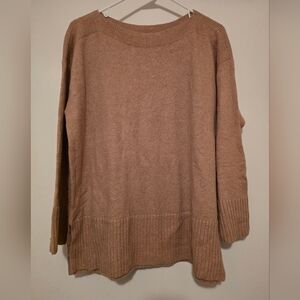 LOFT Women's Cowl Neck Sweater in Tan